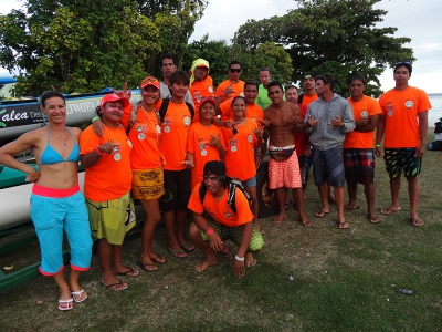 Equipe course Eimeo Va'a Moorea